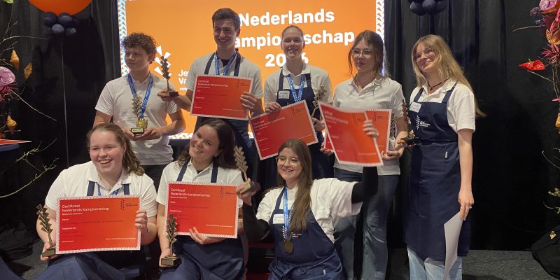 Nieuws: 65e NK Jeugdvakwedstrijden van hoog en collegiaal niveau: branche is 8 kampioenen rijker